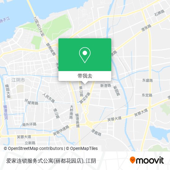 爱家连锁服务式公寓(丽都花园店)地图