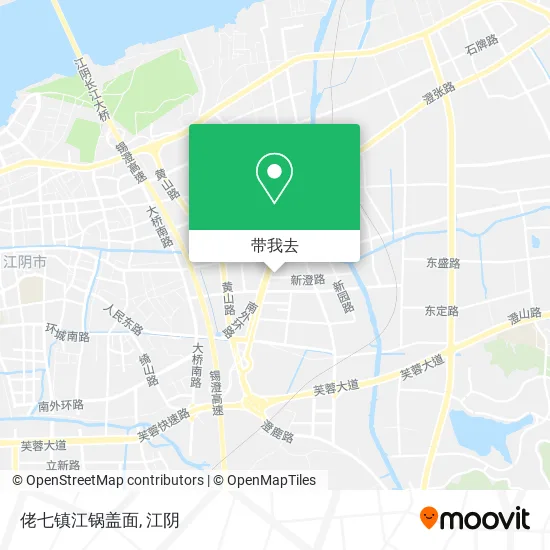 佬七镇江锅盖面地图