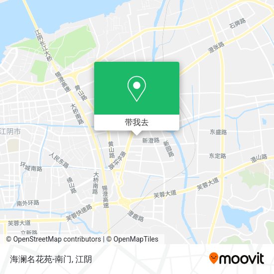 海澜名花苑-南门地图