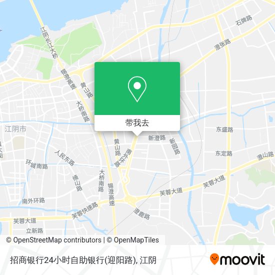 招商银行24小时自助银行(迎阳路)地图