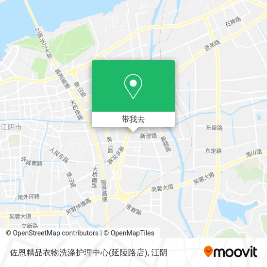 佐恩精品衣物洗涤护理中心(延陵路店)地图