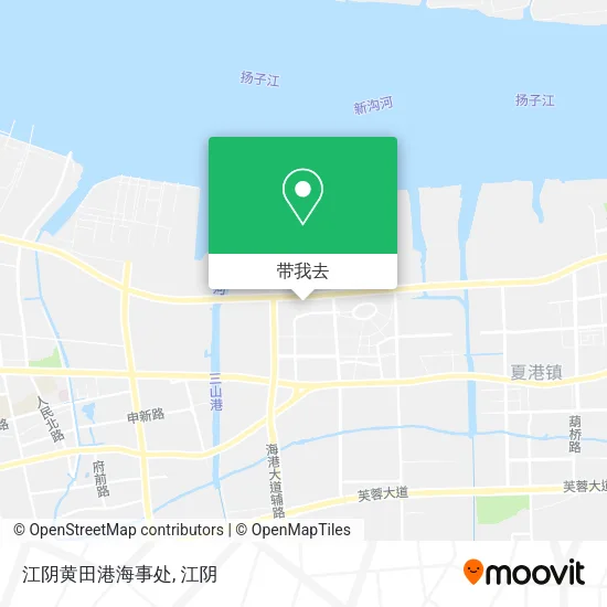 江阴黄田港海事处地图