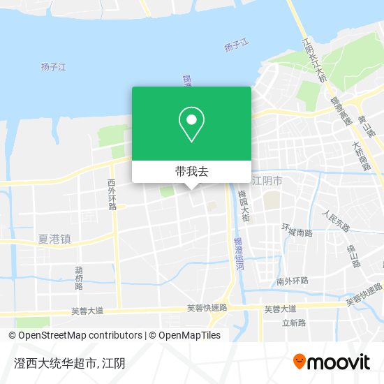 澄西大统华超市地图