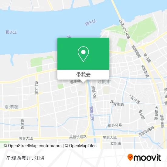 星璨西餐厅地图