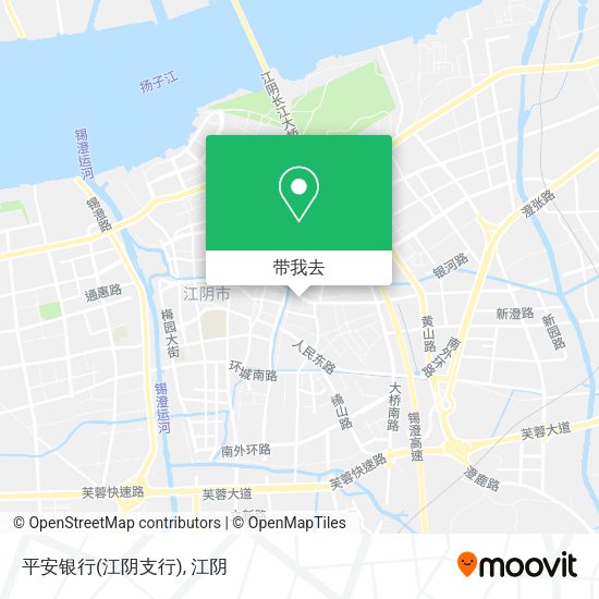 平安银行(江阴支行)地图