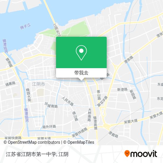 江苏省江阴市第一中学地图