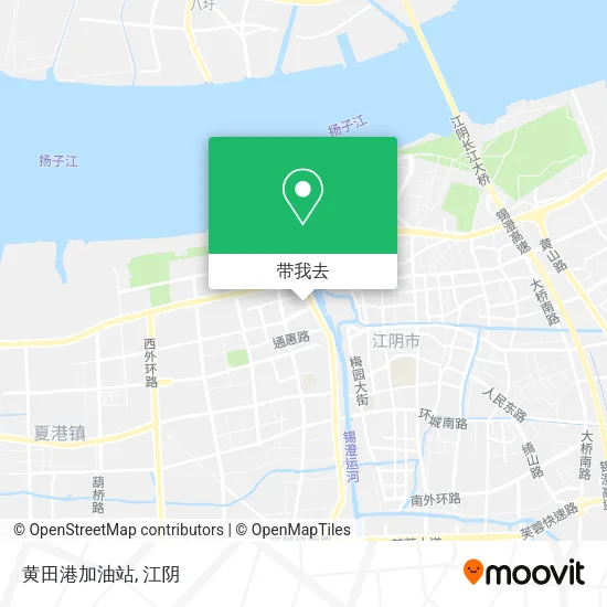 黄田港加油站地图