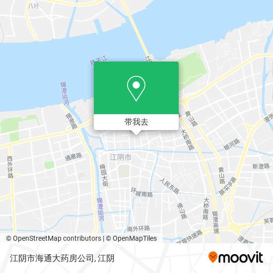 江阴市海通大药房公司地图