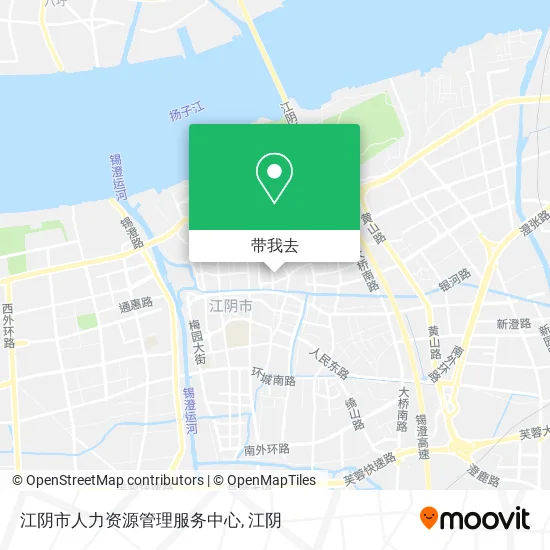 江阴市人力资源管理服务中心地图
