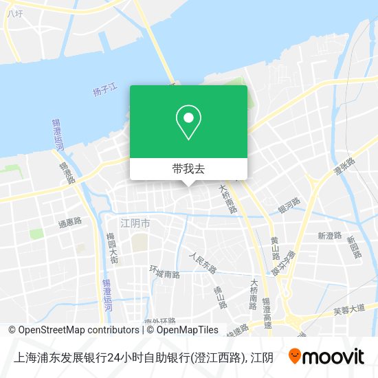 上海浦东发展银行24小时自助银行(澄江西路)地图