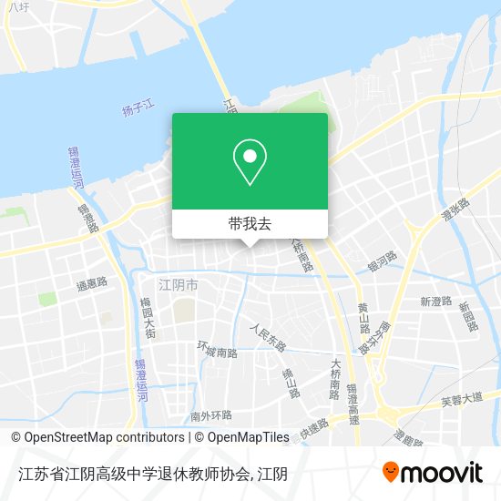 江苏省江阴高级中学退休教师协会地图