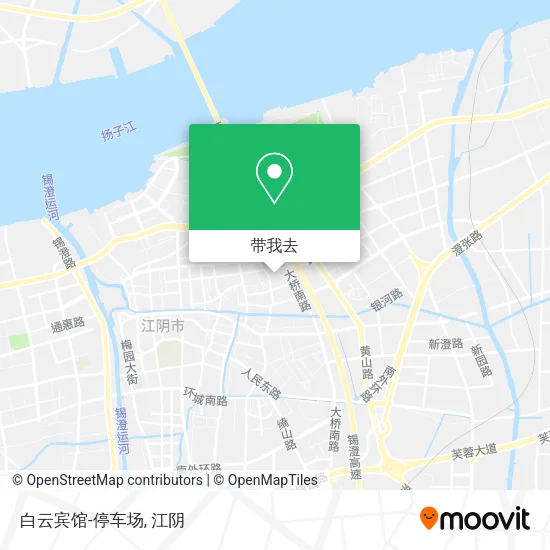 白云宾馆-停车场地图