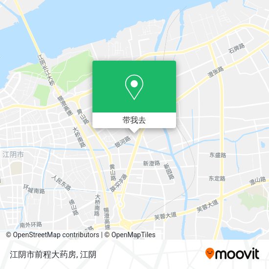 江阴市前程大药房地图