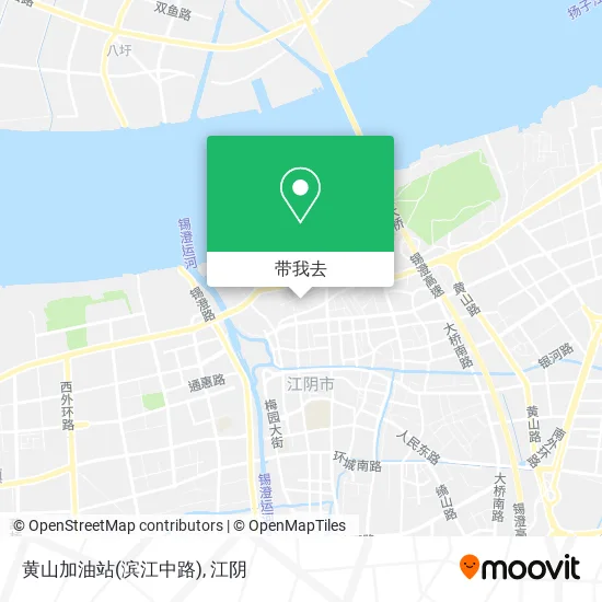 黄山加油站(滨江中路)地图