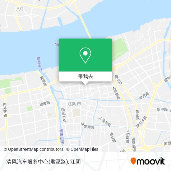 清风汽车服务中心(君巫路)地图