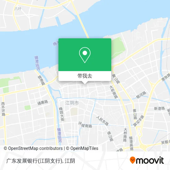 广东发展银行(江阴支行)地图