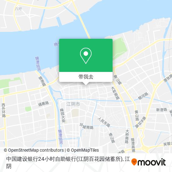 中国建设银行24小时自助银行(江阴百花园储蓄所)地图