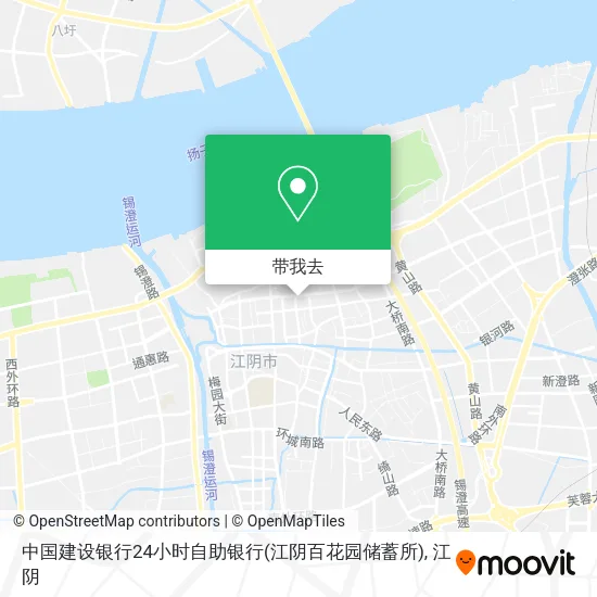 中国建设银行24小时自助银行(江阴百花园储蓄所)地图