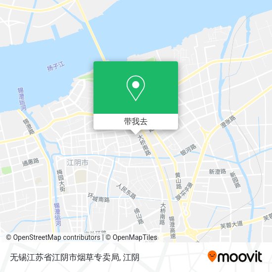 无锡江苏省江阴市烟草专卖局地图