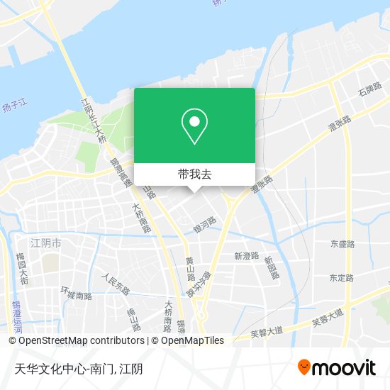 天华文化中心-南门地图