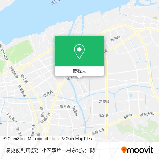 易捷便利店(滨江小区双牌一村东北)地图