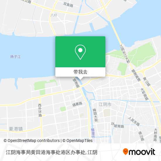 江阴海事局黄田港海事处港区办事处地图