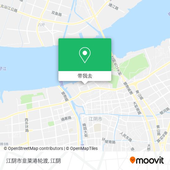江阴市韭菜港轮渡地图
