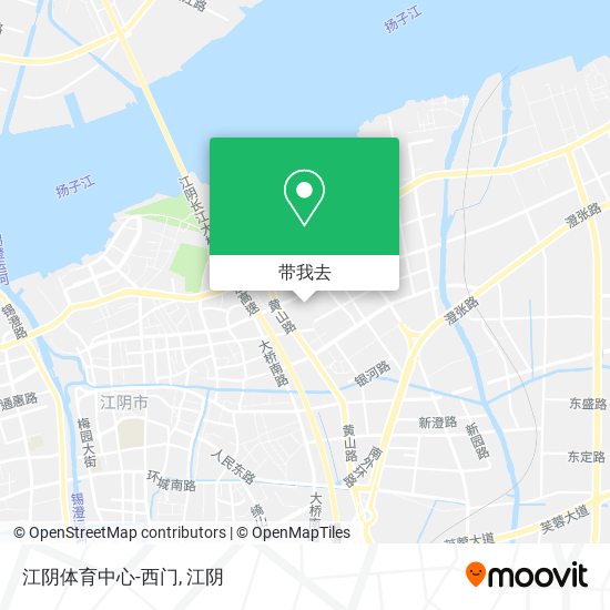 江阴体育中心-西门地图