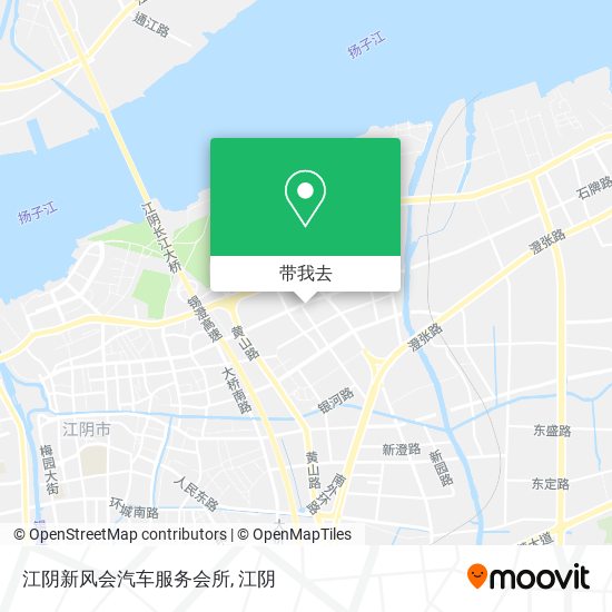 江阴新风会汽车服务会所地图