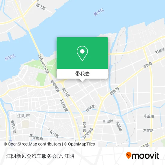 江阴新风会汽车服务会所地图