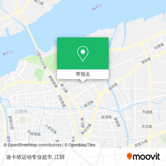 迪卡侬运动专业超市地图