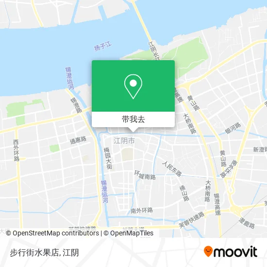 步行街水果店地图
