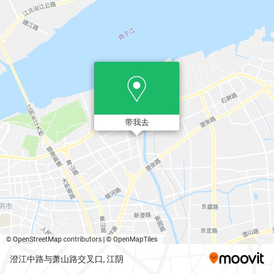 澄江中路与萧山路交叉口地图