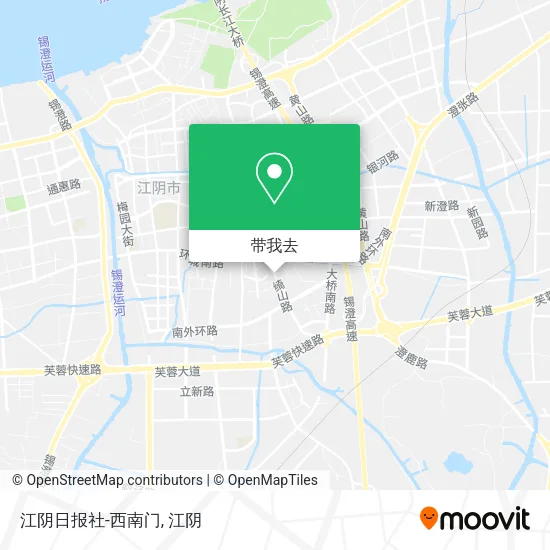 江阴日报社-西南门地图