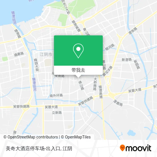 美奇大酒店停车场-出入口地图