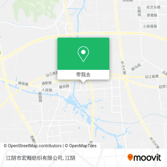 江阴市宏顺纺织有限公司地图