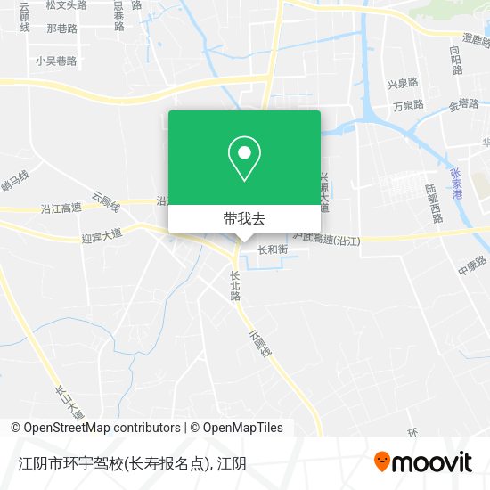 江阴市环宇驾校(长寿报名点)地图
