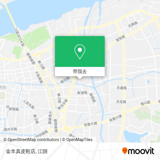 金羊真皮鞋店地图