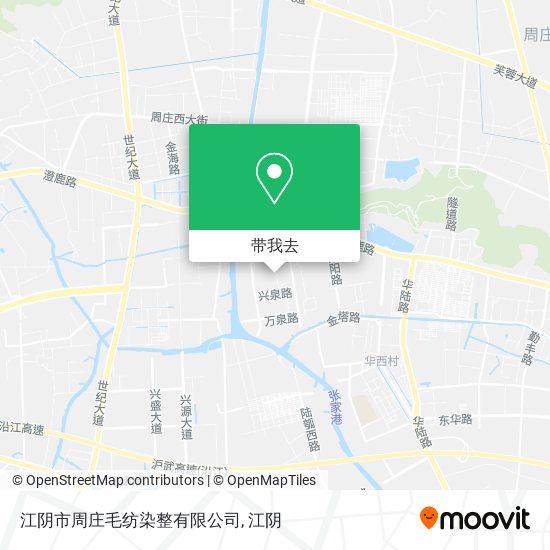 江阴市周庄毛纺染整有限公司地图