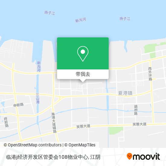 临港j经济开发区管委会108物业中心地图