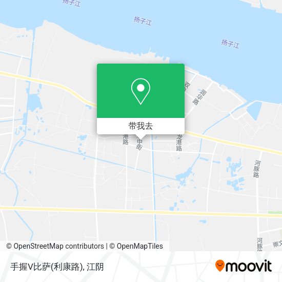 手握V比萨(利康路)地图