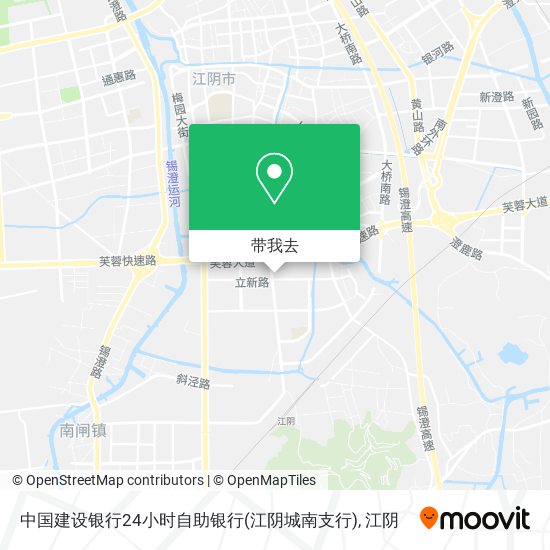 中国建设银行24小时自助银行(江阴城南支行)地图