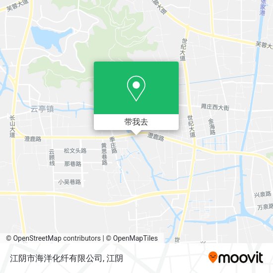 江阴市海洋化纤有限公司地图