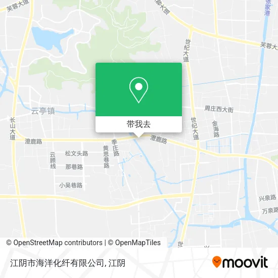 江阴市海洋化纤有限公司地图