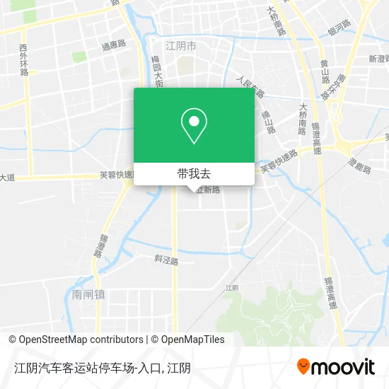 江阴汽车客运站停车场-入口地图