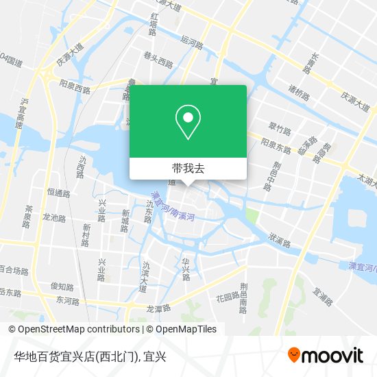 华地百货宜兴店(西北门)地图