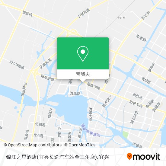 锦江之星酒店(宜兴长途汽车站金三角店)地图