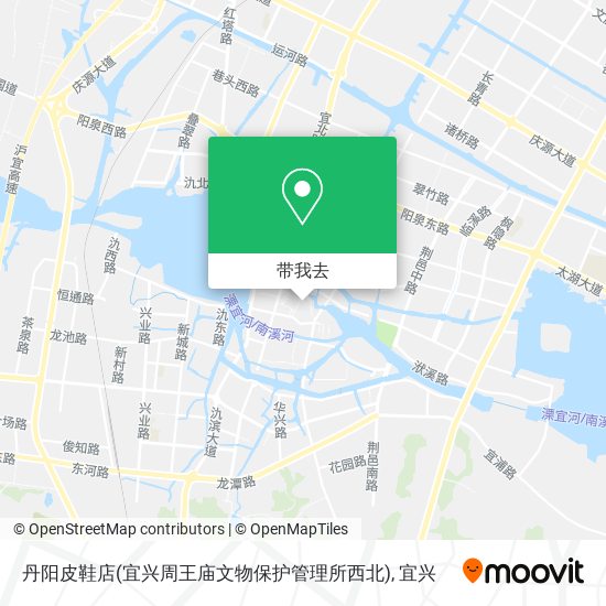 丹阳皮鞋店(宜兴周王庙文物保护管理所西北)地图