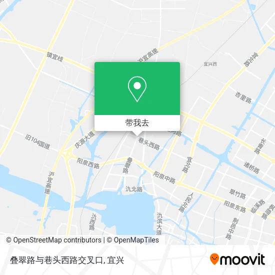 叠翠路与巷头西路交叉口地图