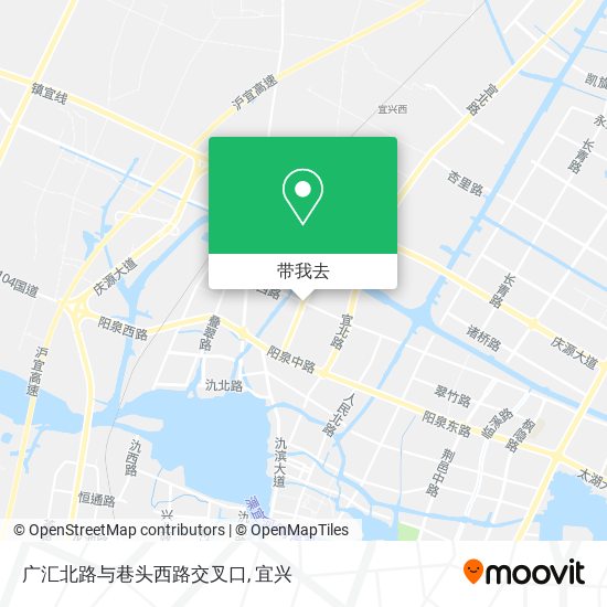 广汇北路与巷头西路交叉口地图